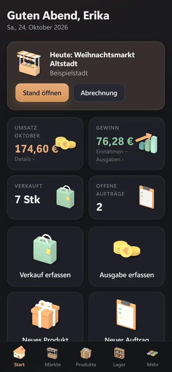 Machwerk auf dem Handy: Startseite